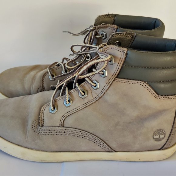 Timberland Shoes - Timberland Dausette High Top Sneaker Boot Gray Womens 8 Ortholite Leather